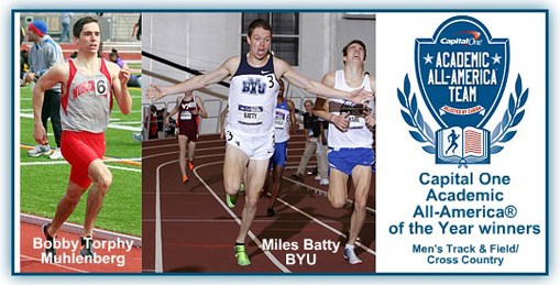 Miles Batty of BYU, Bobby Torphy of Muhlenberg top Capital One Academic All-America® Men's Track & Field/Cross Country Teams