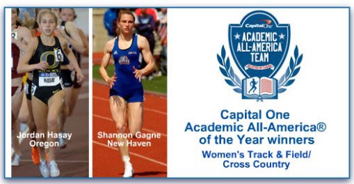 Jordan Hasay of Oregon, Shannon Gagne of New Haven lead Capital One Academic All-America® Women's Track & Field/Cross Country Teams