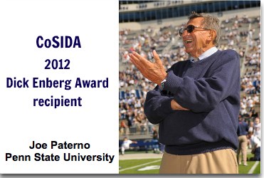 The late Joe Paterno named as recipient of 2012 Dick Enberg Award